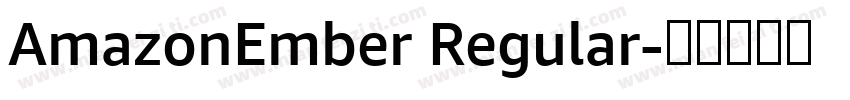 AmazonEmber Regular字体转换